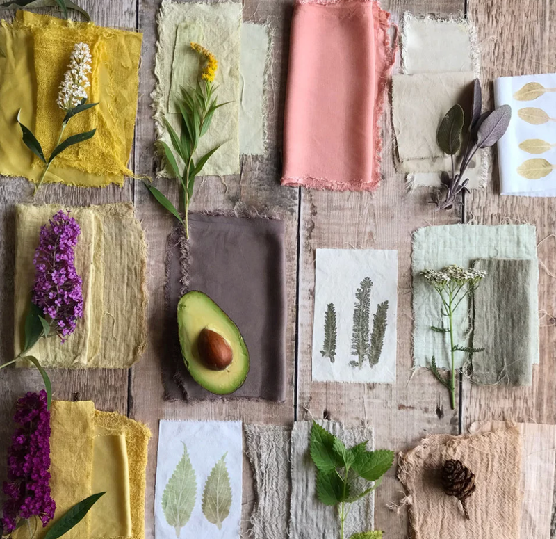 Silk dyeing workshop